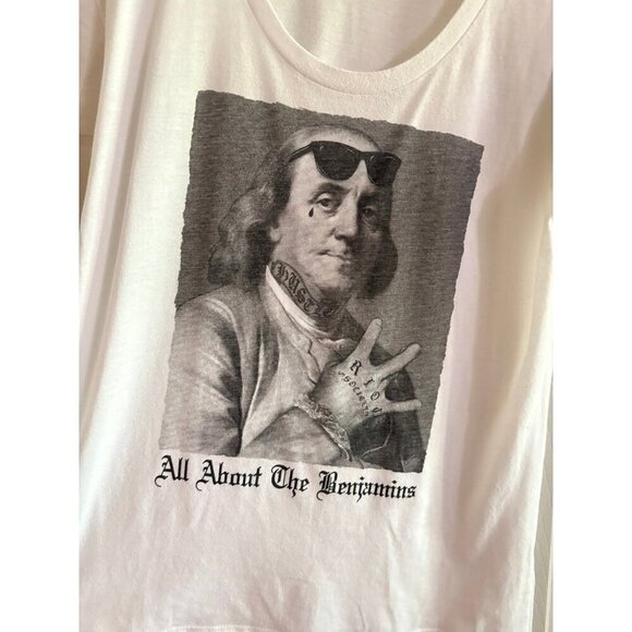 Riot Society Benjamin Franklin Graphic Tshirt - Picture 3 of 3